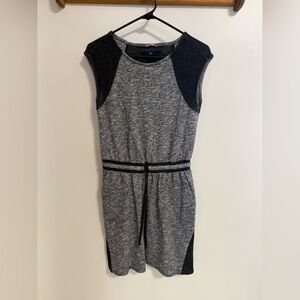 Tommy Hilfiger Athlux Gray and Black Women's Cozy Heather Dress